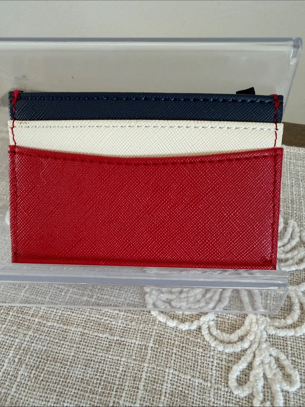 Harrods EC Union Jack Stratford Tricolor Card Holder Unisex